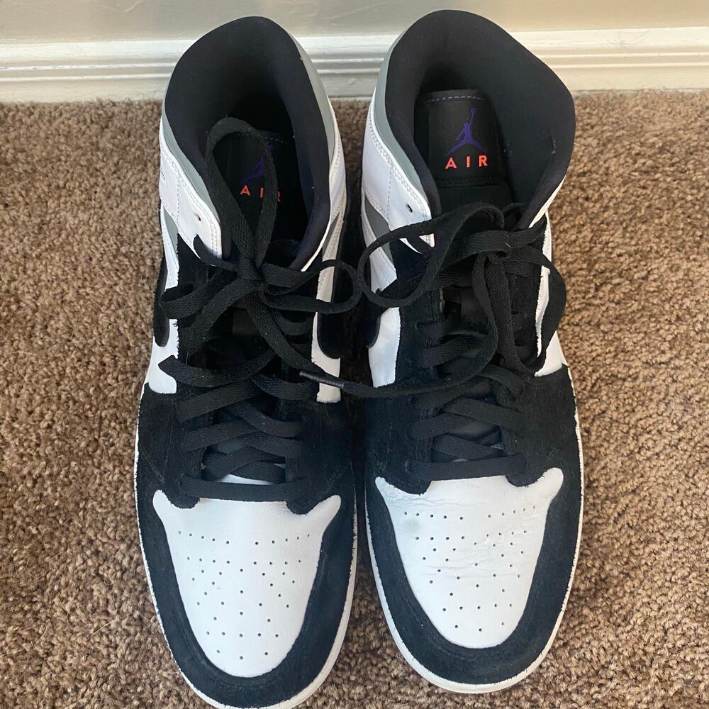 Nike Air Jordan 1 Mid SE Varsity Purple Mens Size 11.5 Shoes Sneakers Basketball - Picture 7 of 8